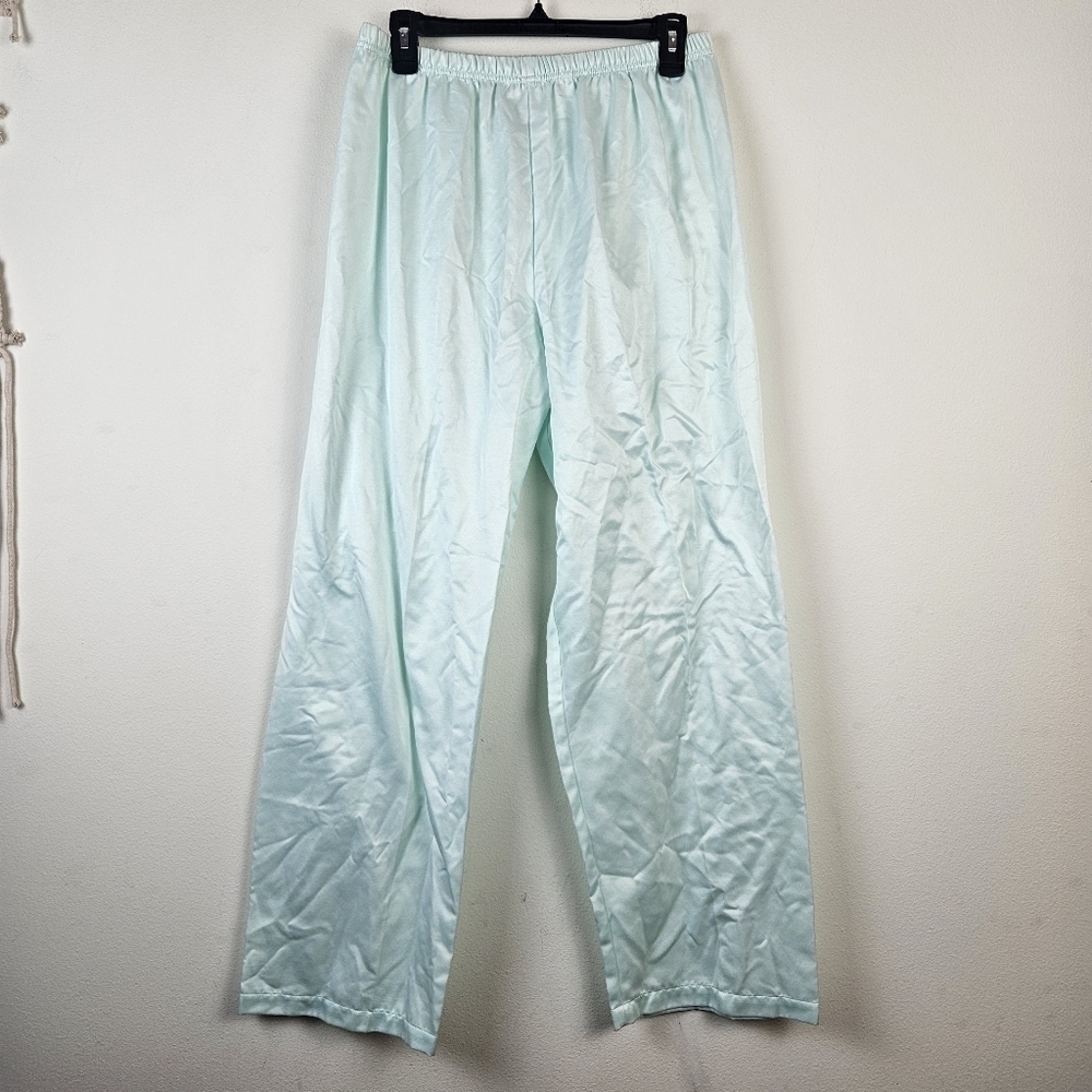 Miss Elaine Pajamas Set Size Large Aqua green